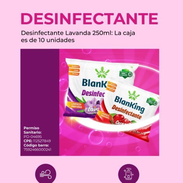 Desinfectante Lavanda 250ml Caja 10 unidades