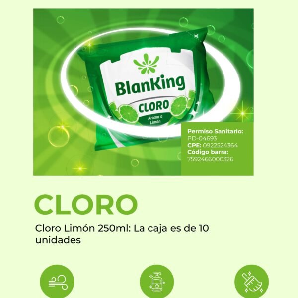 Cloro Limón 250ml Caja 10 unidades